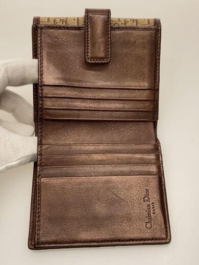 画像：Christian Dior2つ折り財布/トロッター/ブラウン/総柄/レディース/02・LU・00374