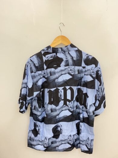 商品画像：2PAC/TUPAC S/S HAWAIIAN SHIRT/半袖シャツ/S/レーヨン/BLU/総柄// 2