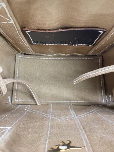 商品画像：ショルダーバッグ/キャンバス/BEG/無地/KAGOBUKURO// 6