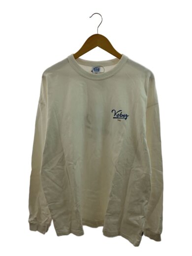 商品画像：長袖Tシャツ/XL/コットン/ホワイト 1