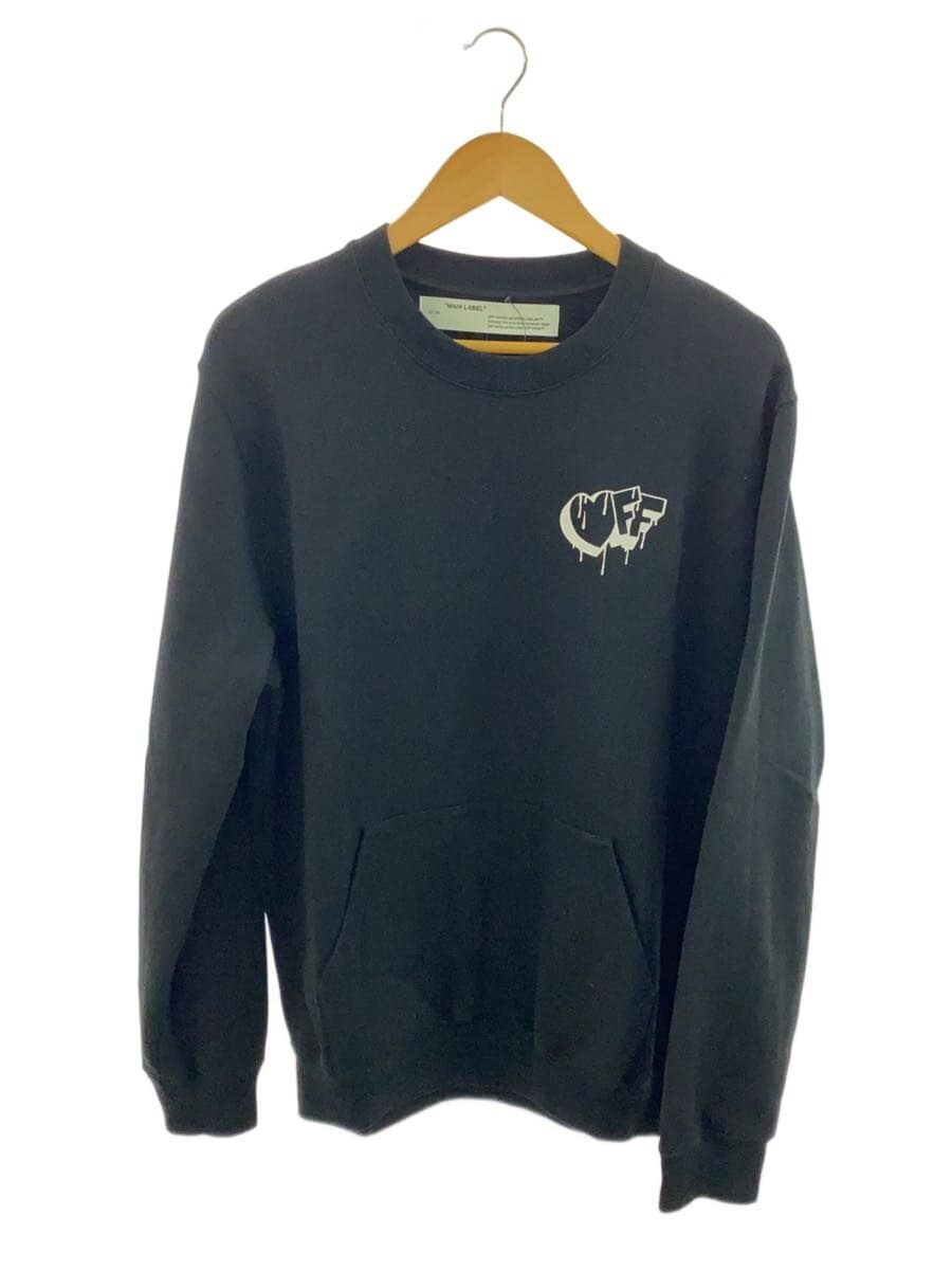 OFF-WHITE / スウェット/S/コットン/ブラック/OMBA05F19003066