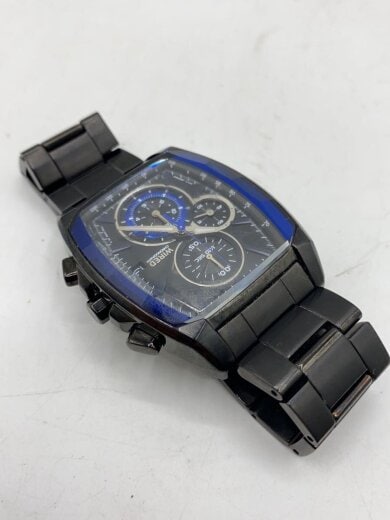 商品画像：クォーツ腕時計/アナログ/ステンレス/BLK/BLK/SS/7T92-0SF0// 9