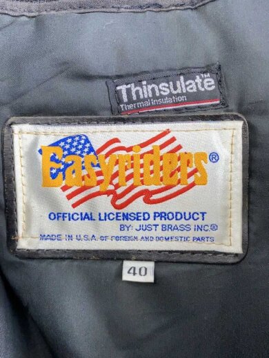 商品画像：ダブルライダースジャケット/40/レザー/ブラック/無地/イーグルプリント 3