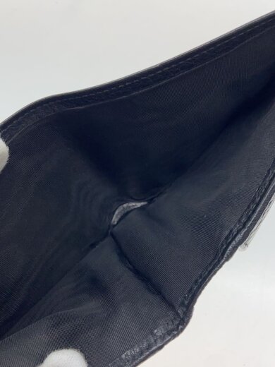 商品画像：2つ折り財布/レザー/ブラック/無地/メンズ 6