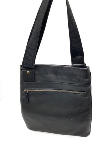 商品画像：ショルダーバッグ/レザー/BLK/無地 1
