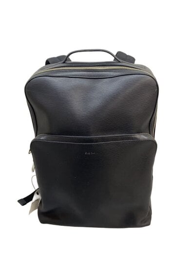 商品画像：リュック/バッグ/レザー/ブラック/無地 1