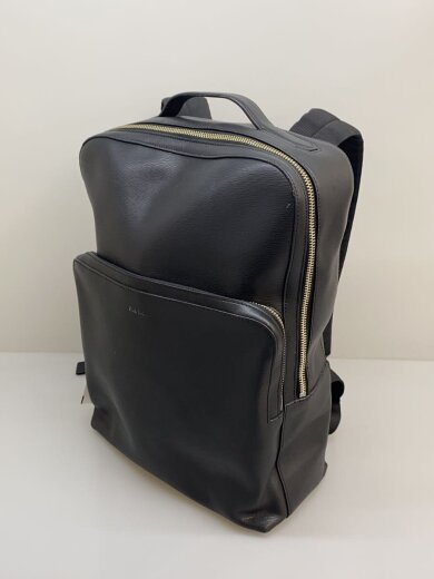 商品画像：リュック/バッグ/レザー/ブラック/無地 2