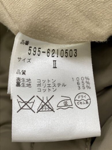 商品画像：ステンカラーコート/2/コットン/ベージュ/595-6210503 4