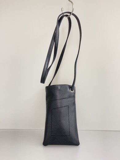 商品画像：サコッシュ/ショルダーバッグ/レザー/BLK 3