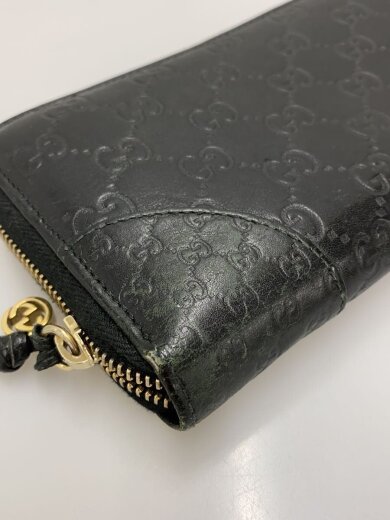 商品画像：長財布/レザー/BLK/総柄/メンズ/323397// 7