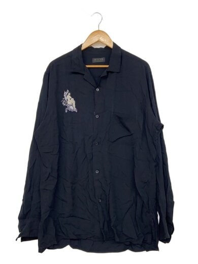 商品画像：長袖シャツ/--/レーヨン/BLK/UV-B57-216// 1