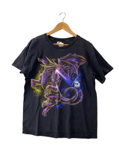 商品画像：Tシャツ/L/コットン/BLK/プリント/Dragon Tee/00s// 1