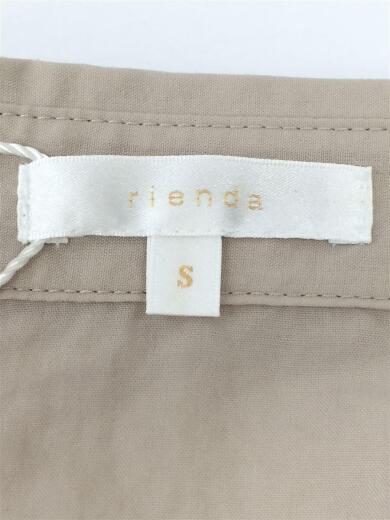 画像：riendaティアードギャザーシャツワンピース/S/ポリエステル/BEG/無地/キャミソール付5