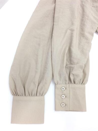 画像：riendaティアードギャザーシャツワンピース/S/ポリエステル/BEG/無地/キャミソール付6