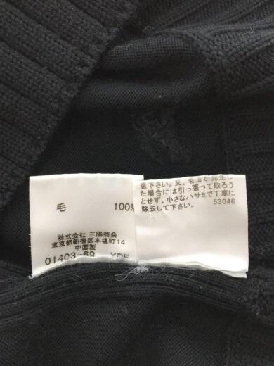 画像：BURBERRY LONDONFB042-613-09/タートルネックセーター(薄手)/1/ウール/ブラック/袖ノバチェック5