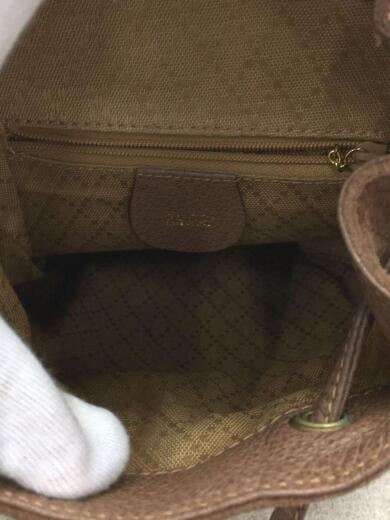 画像：GUCCIグッチ/003.1998.0030/リュック/スウェード/ブラウン/バンブー/生地スレ使用感有6