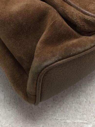 画像：GUCCIグッチ/003.1998.0030/リュック/スウェード/ブラウン/バンブー/生地スレ使用感有7