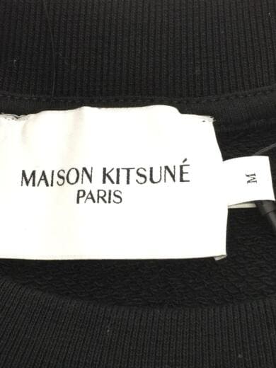 画像：MAISON KITSUNEタグ付/CHILLAX FOX PATCH CLASIC SWEATSHIRT/スウェット/M/コットン/ブラック3