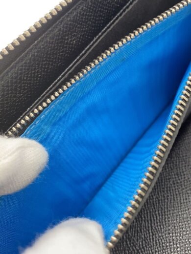 商品画像：ラウンドzip/長財布/--/BLK/無地/メンズ/36710 5