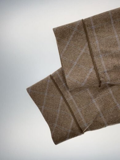 商品画像：カシミヤチェックコート/コート/L/ウール/CML/チェック 5