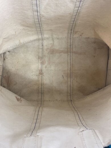 商品画像：トートバッグ/キャンバス/NVY/無地/80s/ギザタグ/ガイドライン/2色タグ/推定XL 6