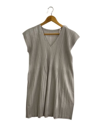 商品画像：チュニック/フレア/ノースリーブブラウス/3/ポリエステル/GRY/総柄/pp63-jt525 1