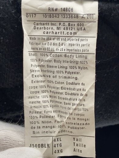 商品画像：ジャケット/--/コットン/BLK/無地 4