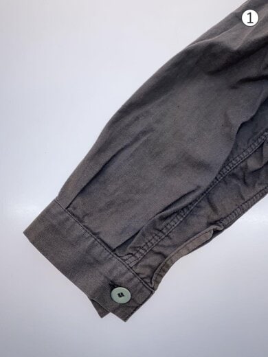 商品画像：グランパシャツ/フェード/長袖シャツ/--/コットン/GRY/無地 4