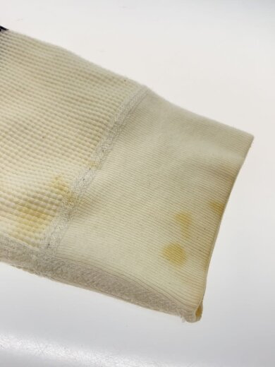 商品画像：首元汚れ有/袖汚れ有/長袖Tシャツ/M/コットン/WHT/カモフラ/101837 6