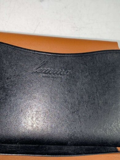 商品画像：3つ折り財布/レザー/BLK/無地/メンズ 3