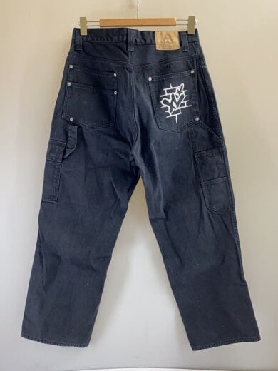 商品画像：ダイスペインターデニム/カーゴパンツ/34/デニム/BLK/無地/101241031001 2