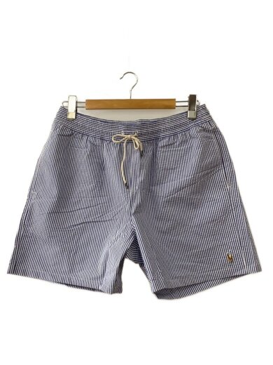 商品画像：ショートパンツ/L/コットン/BLU/ストライプ/710957784001 1