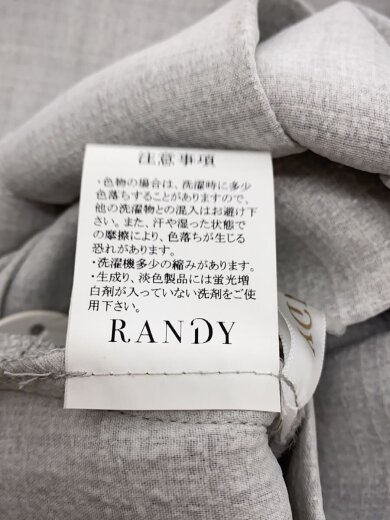 商品画像：半袖ワンピース/S/ポリエステル/GRY/無地/ZRD01608-010B// 3