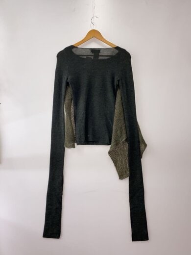 商品画像：モヘアニット/ニット・セーター(薄手)/3/ウール/GRN/無地/YT-K32-968 2