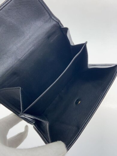 商品画像：2つ折り財布/羊革/BLK/無地/メンズ// 5
