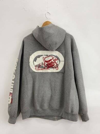 商品画像：ジッパープル代替品/ジップパーカー/XL/コットン/GRY/無地// 2