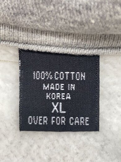 商品画像：ジッパープル代替品/ジップパーカー/XL/コットン/GRY/無地// 4