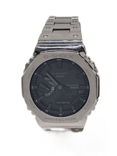 商品画像：ソーラー腕時計_G-SHOCK/デジアナ/ステンレス/BLK/SLV// 1