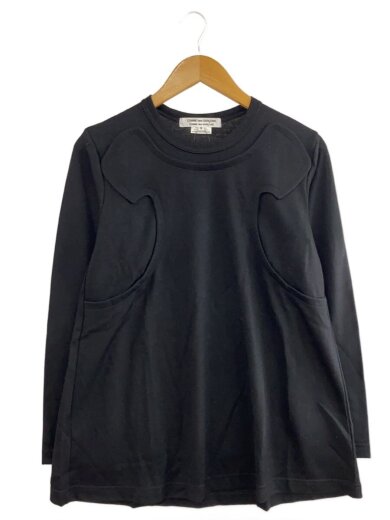 商品画像：2024AW/長袖Tシャツ/S/ウール/BLK/無地/RN-T010// 1