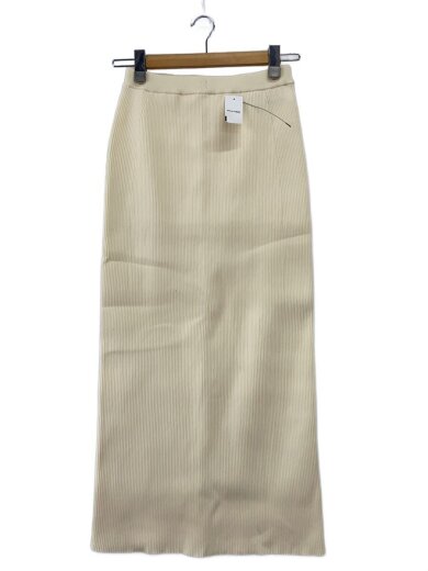 商品画像：PENCIL KNIT SK/36/ポリエステル/WHT/無地/882610800101// 1