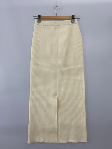 商品画像：PENCIL KNIT SK/36/ポリエステル/WHT/無地/882610800101// 2