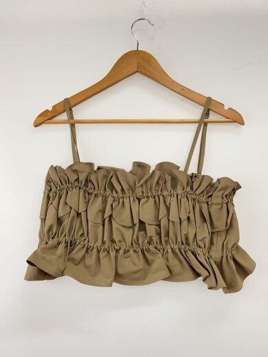 商品画像：CIRCLE LAYERED BUSTIER/FREE/ポリエステル/CML/無地/882520403101// 2