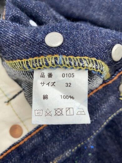 商品画像：ペイント加工/濃紺/ボトム/32/コットン/IDG/無地/0105// 5