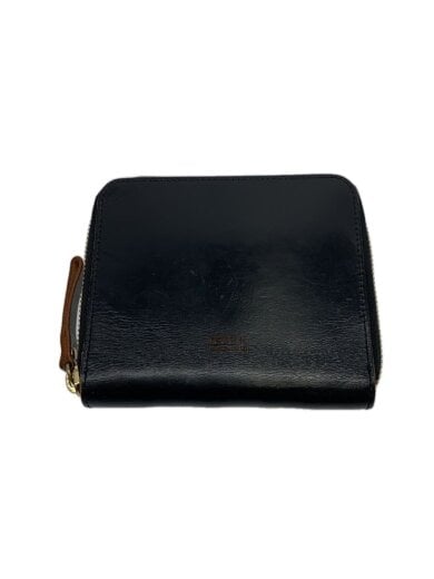 商品画像：使用感有/2つ折り財布/レザー/BLK/無地/メンズ// 1