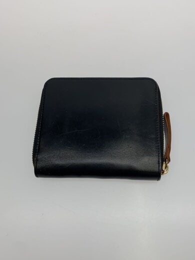 商品画像：使用感有/2つ折り財布/レザー/BLK/無地/メンズ// 2