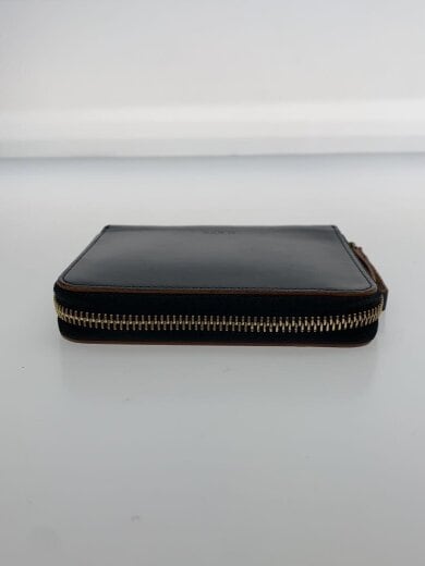 商品画像：使用感有/2つ折り財布/レザー/BLK/無地/メンズ// 6