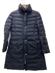 ロングダウンジャケット/2/ナイロン/BLK