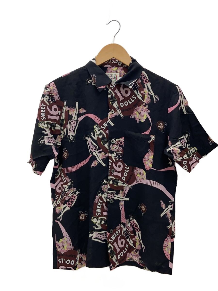 HYSTERIC GLAMOUR / 半袖シャツ/M/BLK/総柄/02202AH02