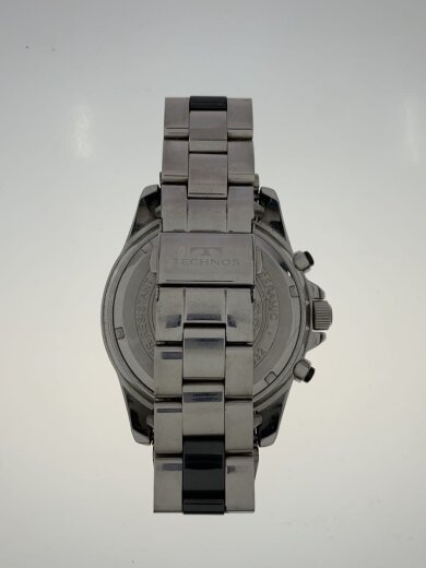商品画像：クォーツ腕時計/アナログ/ステンレス/BLK/SLV/T3032 5