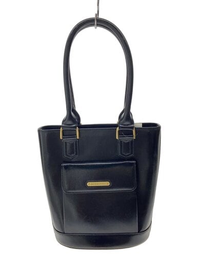 商品画像：トートバッグ/レザー/BLK/無地 1